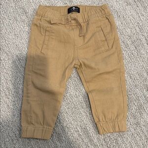 7 For All Mankind Kids Tan Joggers